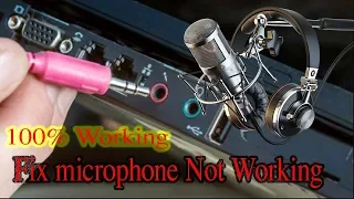 How to fix Microphone is not work in windows 8.1 /7 /10