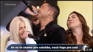 LUISA SONZA E TIERRY CHORAM AO CANTAR GRAVETO EM HOMENAGEN A MARÍLIA MENDONÇA NO DOMINGÃO