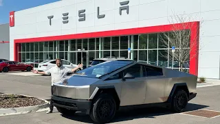 Cyber Surprise! My Tesla Cybertruck Delivery Day - Build Quality, First Drive, & Handover Experience