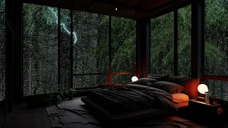Deep Sleep - Insomnia With The Sound Of Rain And Thunder Outside The Window In The Forest