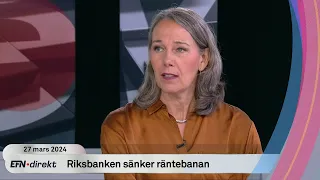 Chefekonom Annika Winsth positiv till riksbankens räntebesked