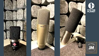 3 Top Microphones Under $1k for VO | (Earthworks Ethos, Shure KSM 32, Neumann TLM 102)