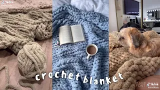 crochet/knit a blanket w me / tiktok compilation🧶