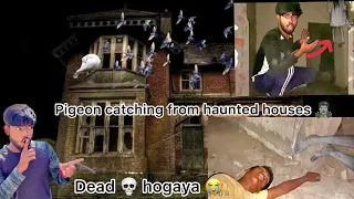 bhoot bangle 🧟‍♂️ me chale gaye  😭 !! visiting haunted 🏚️house for pigeon 🪰