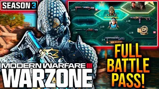 WARZONE: SEASON 3 BATTLE PASS REVEALED! New WEAPONS, Blackcell Update, & More! (MW3 Season 3)