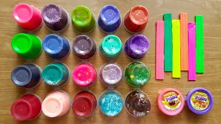 Slime Smoothie - Mixing Old Slime and More Stuff and Clay - Crunchy Slime
