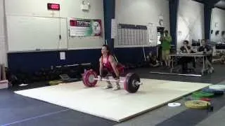 Geralee Vega - 121kg clean and jerk, unofficial American Record