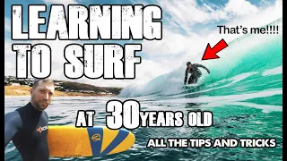 LEARNING to SURF at 30 YEARS OLD - all the TIPS and TRICKS - enricotakeoffphotography