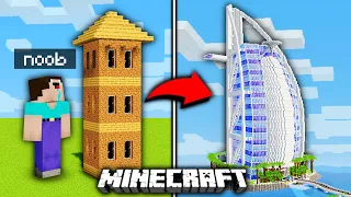 Poprosiłem 10 LOSOWYCH OSÓB aby zbudowali WIEŻOWIEC w MINECRAFT! *największy*