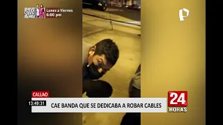 Cae banda que se dedicaba a robar cables en el Callao