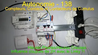 Autonomie - 138 - Compteurs, Contacts et Contacteurs de Cumulus (+ influence coupure 2H Linky ?!)