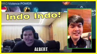 Albert immitating Wise's Famous phrase from Sea Games for dono