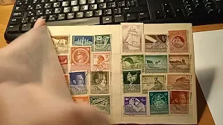 Смотрим марки от Галины из Кемерово. филателия марки хобби stamp philately hobby