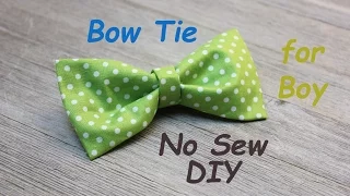 No Sew DIY Boy's BowTie Easy Tutorial