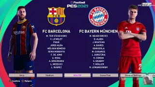 Barcelona vs Bayern Munchen | eFootball PES 2021 Scoreboard for eFootball PES 2020 Gameplay PC