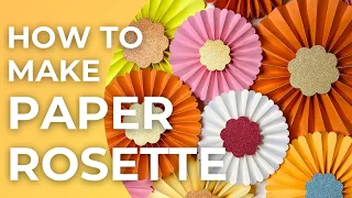 How To Make Paper Rosette | Cricut DIY