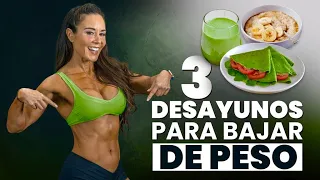 3 DESAYUNOS PARA ELIMINAR LA BARRIGA 🔥 QUEMA GRASA Y BAJA DE PESO 😉