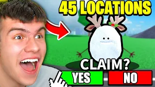 How To Find ALL 45 SNOWBALL LOCATIONS In Roblox Car Dealership Tycoon! NICKMAS GAME EVENT!