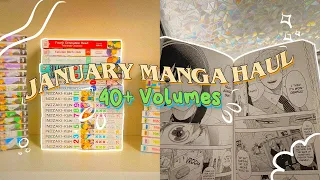 january manga haul || 40+ volumes!!