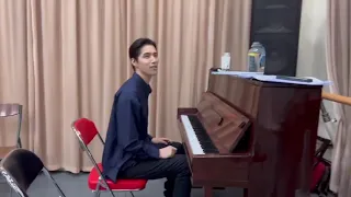 【阿云嘎/Ayanga】"罗朱“课间即兴音乐会 Impromptu piano playing during musical rehearsal        20211012