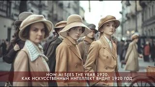 How AI sees the year 1920. Как искусственный интеллект видит 1920 год.