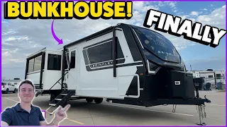 FINALLY HERE! NEW Brinkley Model Z Air 295 Bunkhouse Travel Trailer Review!!