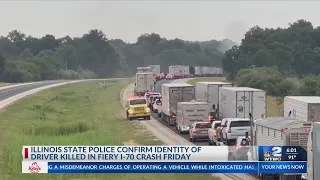 One dead in multiple vehicle crash on I-70 WB near Marshall, IL