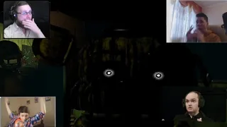 Реакция летсплейщиков на скример Фантом Фредди из Five Nights at Freddy's 3.