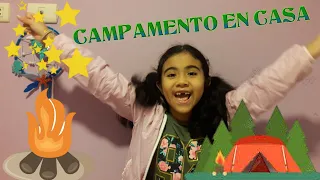 COMO ACAMPAR FÁCIL EN CASA SIN CARPA ✨🤩  CON MICAELA IVY