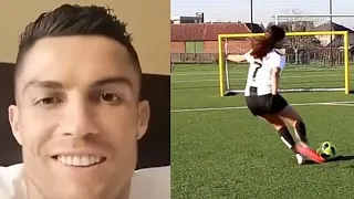 Ronaldo Watching His Students Girls