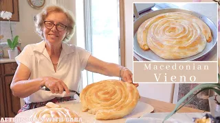 How to Make: Macedonian Vieno | Maznik | Phyllo Cheese Pita | Burek