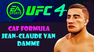 Jean-Claude Van Damme CAF FORMULA-How to make UFC 4 (EA Sports UFC 4) PS 5 PS 4