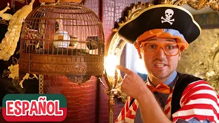 ¡El Pirata Blippi Aprende los Colores y los Números en la Búsqueda de Diamantes! | Videos Educativos