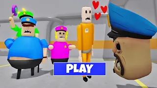 SECRET LOVE - PRISONER FALL IN LOVE WITH BARRY'S HEAD? SCARY OBBY #roblox #obby