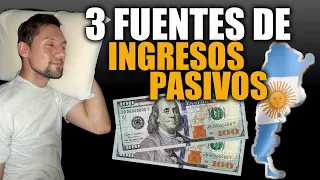 3 INVERSIONES que pagan INGRESOS PASIVOS en USD 💰 Meto pesos y saco DOLARES  💸