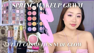 SPRING MAKEUP CHATTY GRWM 🌸  ft. It Cosmetics CC+ Nude Glow & Wear Test! | Stacy Chen