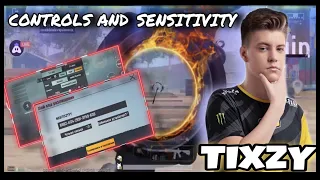 Navi TIXZY latest CONTROLS And SENSITIVITY | CONTROL CODE | Team NAVI | PUBG MOBILE | OSTINBOT YT