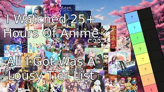 'Early' Spring 2023 Anime Tier List