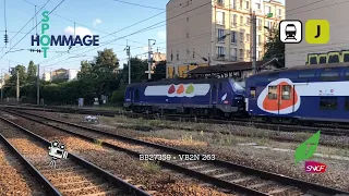 Transilien Ligne J BB27359 et VB2N 263, Train Transilien SNCF
