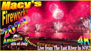 Macy's Fourth of July #fireworks 2023| #amazing  views| #4k