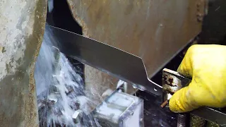kitchen knife and scissors mass production process. korean kitchen tools factory