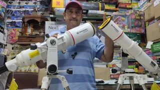 NEW BRESSER MESSIER AR 90-700 VS 100-660 REFRACTOR TELESCOPE-SETTING UP,REVIEW-PLANETS --HINDI