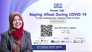 Pocket Talk: Staying Afloat During COVID-19 in Job Hunting -Industry Point of View-with Siti Norliza