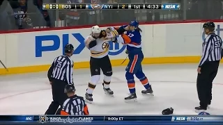 Adam McQuaid vs Matt Martin Oct 23, 2015