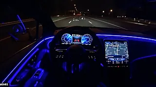 The New Mercedes EQE AMG Test Drive at NIGHT