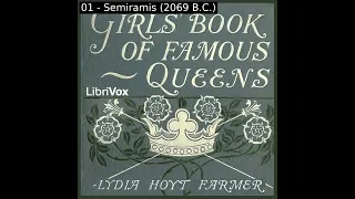 The Girls' Book of Famous Queens by Lydia Hoyt Farmer read by Cbteddy Part 1/2 | Full Audio Book