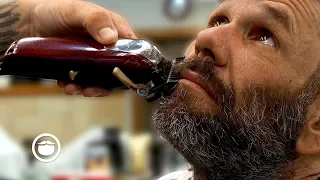 Homeless Gentleman's Amazing Barbershop Transformation (Spread the Love) | South Austin Barbershop