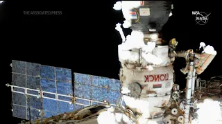 Cosmonauts conduct spacewalk on ISS