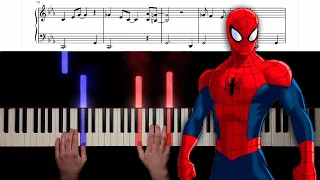 Spider-Man - Original Theme - Piano Tutorial & Sheet Music (SLOW & EASY)