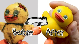 Broken Little Baby Duck Toy Restoration | Old Toy Repair - ASMR